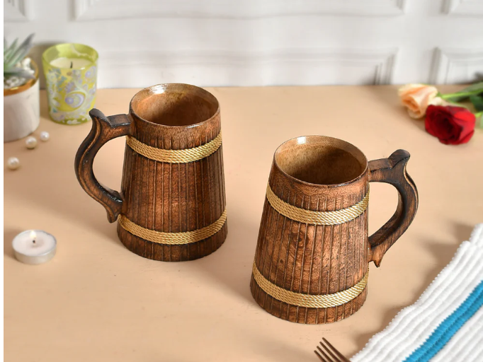 Wooden Mugs - NoveltiesMart.com Wholesale