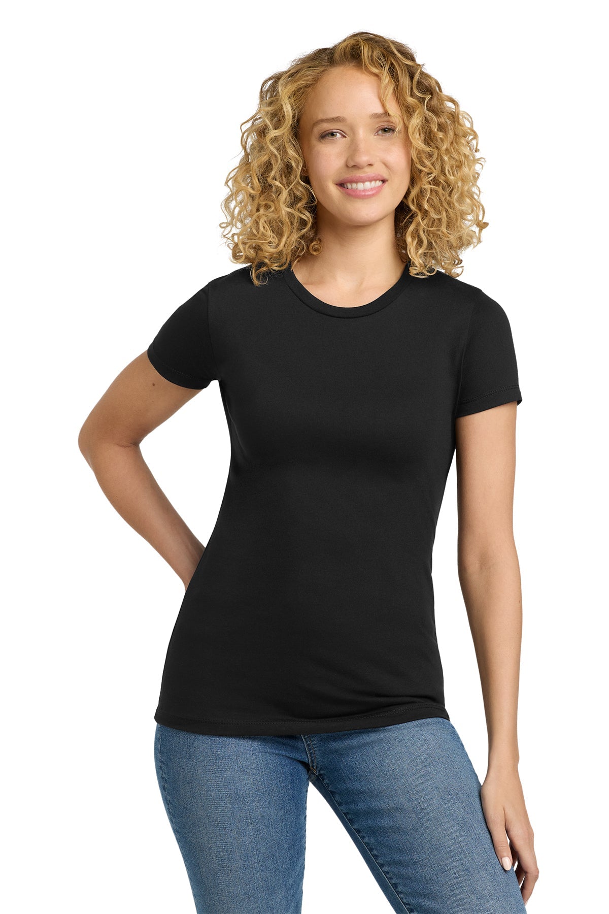 Next Level Apparel Women’s CVC Tee - Fitted, Soft CVC Blend