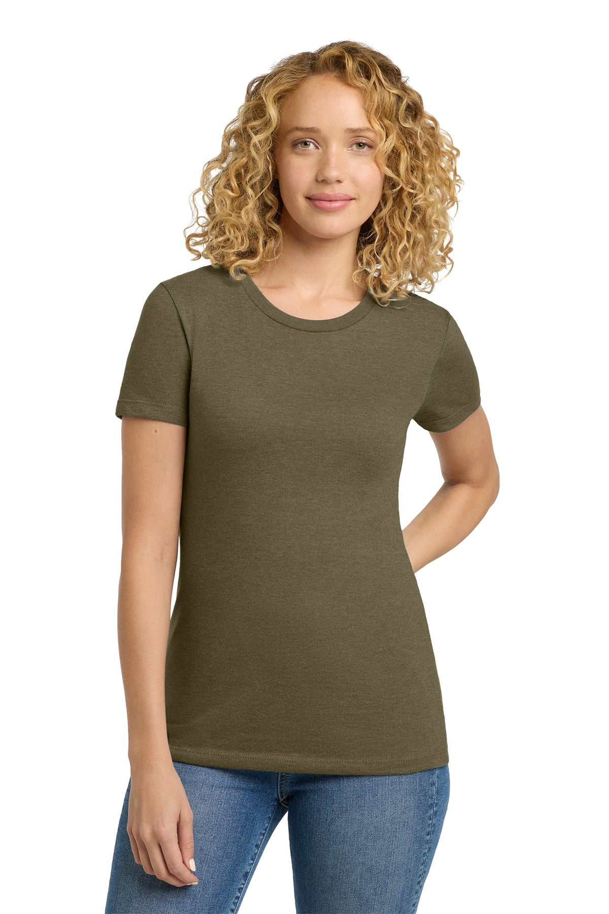 Next Level Apparel Women’s CVC Tee - Fitted, Soft CVC Blend