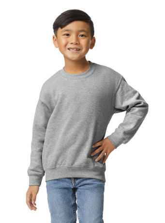 Gildan Youth Heavy Blend Crewneck Sweatshirt – Durable & Comfortable.