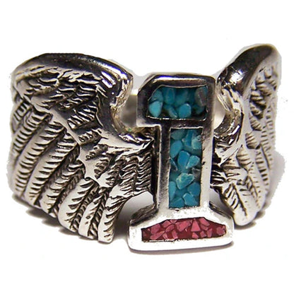 Number 1 with Wings Biker Ring