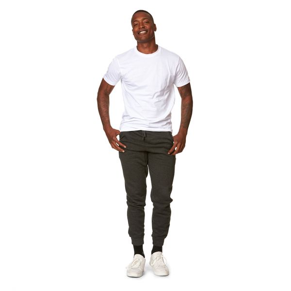 "Adult Fashion Fleece Joggers - Unisex Drop Crotch Tapered Joggers with Ribbed Waistband & Cuffs"