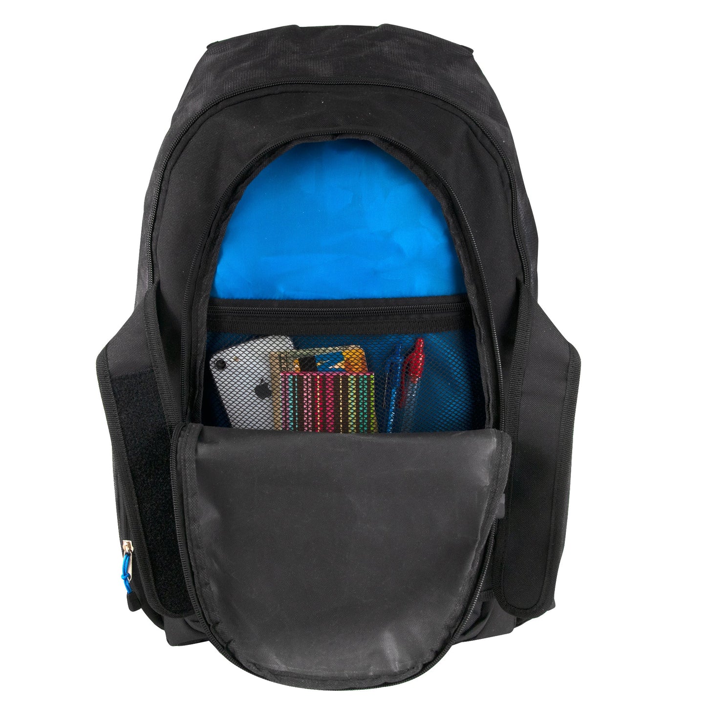 Double Velcro Strap Backpack w Laptop Sleeve 20-inch Wholesale