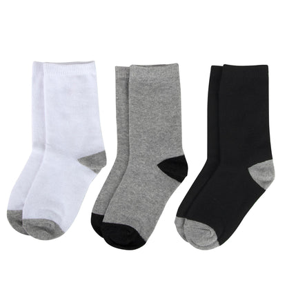 Children's Color Block Crew Socks - 3 Colors