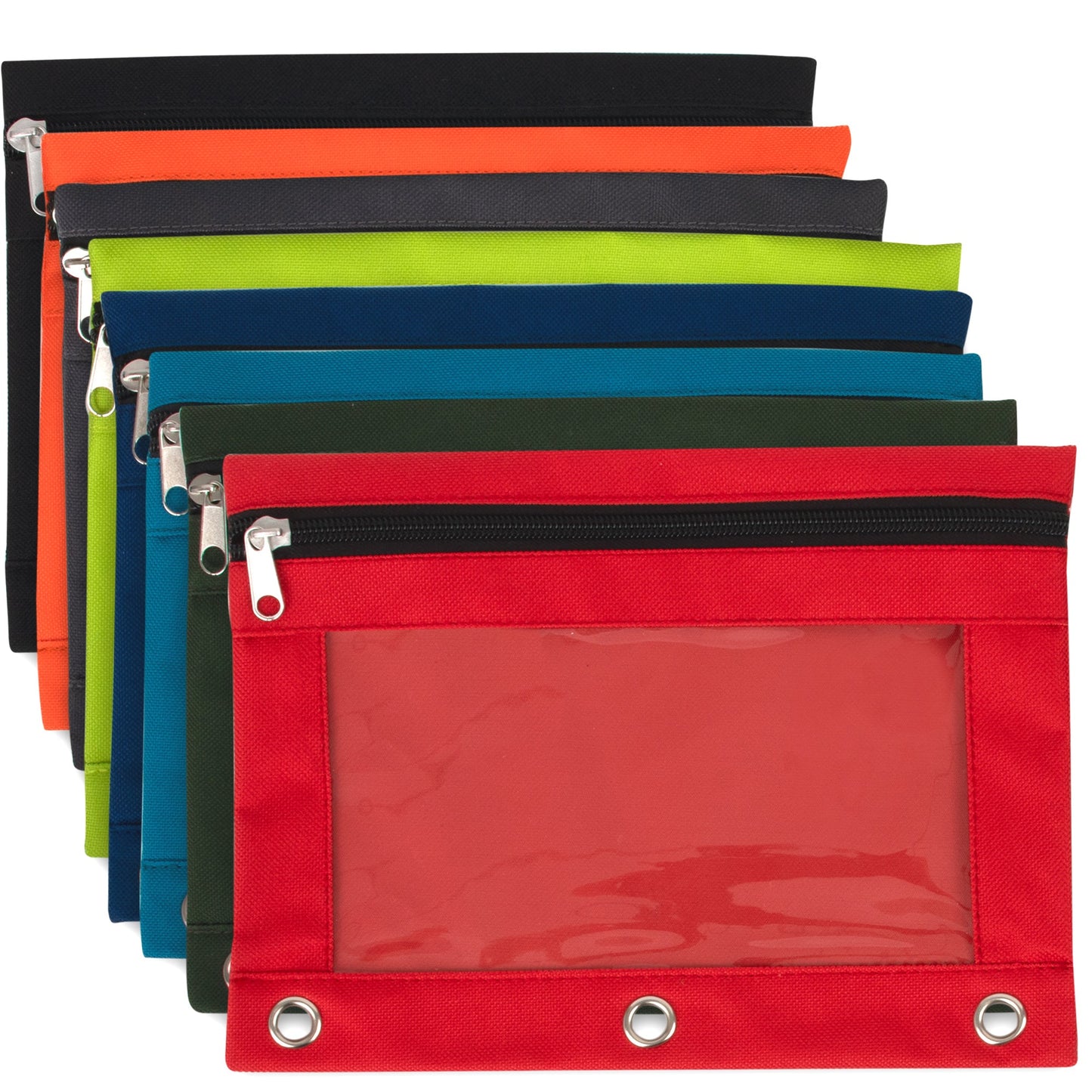 Binder Pencil Pouch with Window Wholesale