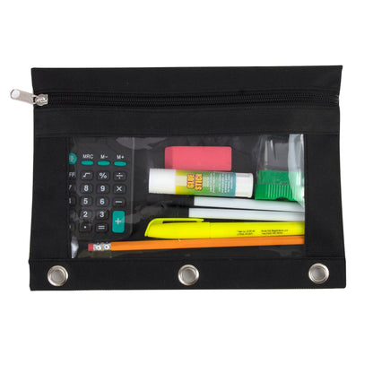 Binder Pencil Pouch with Window Wholesale