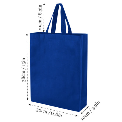 15-Inch Tall Reusable Grocery Shopping Bag - 7 Colors Wholesale