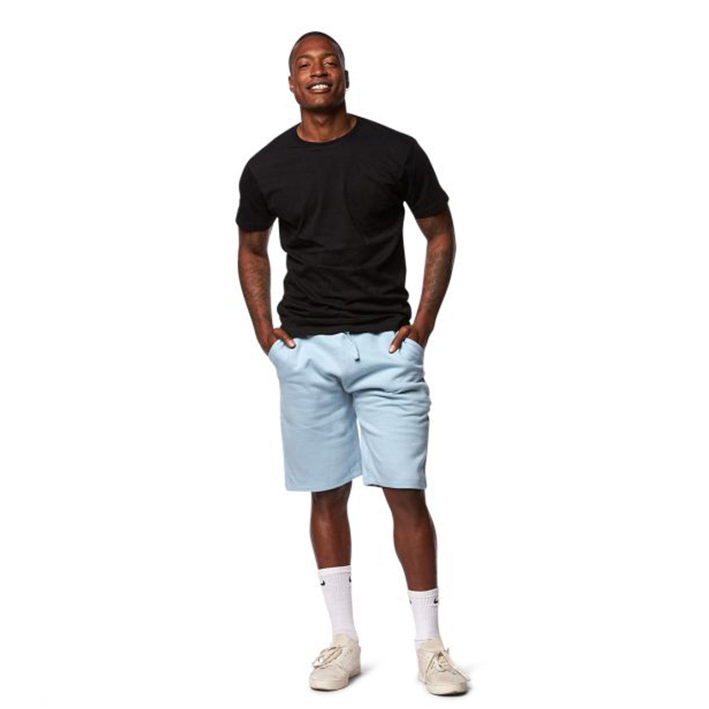 "Smart Blanks Premium Midweight Fleece Shorts - Comfortable & Customizable with Elastic Waistband"