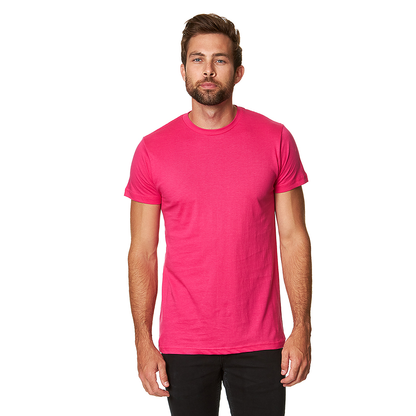 "Adult Short Sleeve Soft-Style T-Shirt – 100% Ring-Spun Cotton, Retail Fit, Tear Away Label"