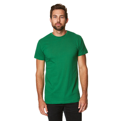 "Adult Short Sleeve Soft-Style T-Shirt – 100% Ring-Spun Cotton, Retail Fit, Tear Away Label"