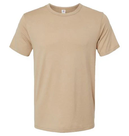 "Adult Short Sleeve Soft-Style T-Shirt – 100% Ring-Spun Cotton, Retail Fit, Tear Away Label"