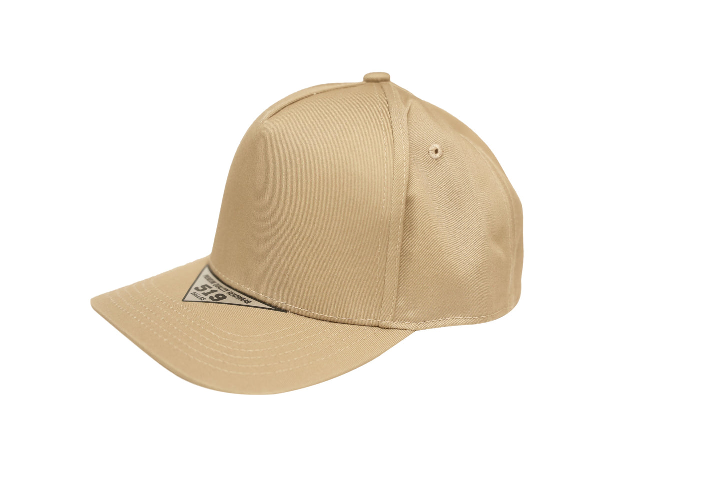 519 Blank Plain Cotton Twill Five Panel Pro Style Cap