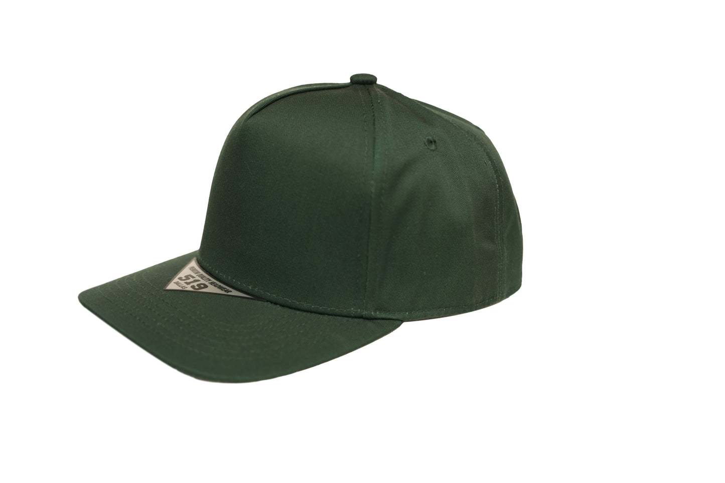 519 Blank Plain Cotton Twill Five Panel Pro Style Cap