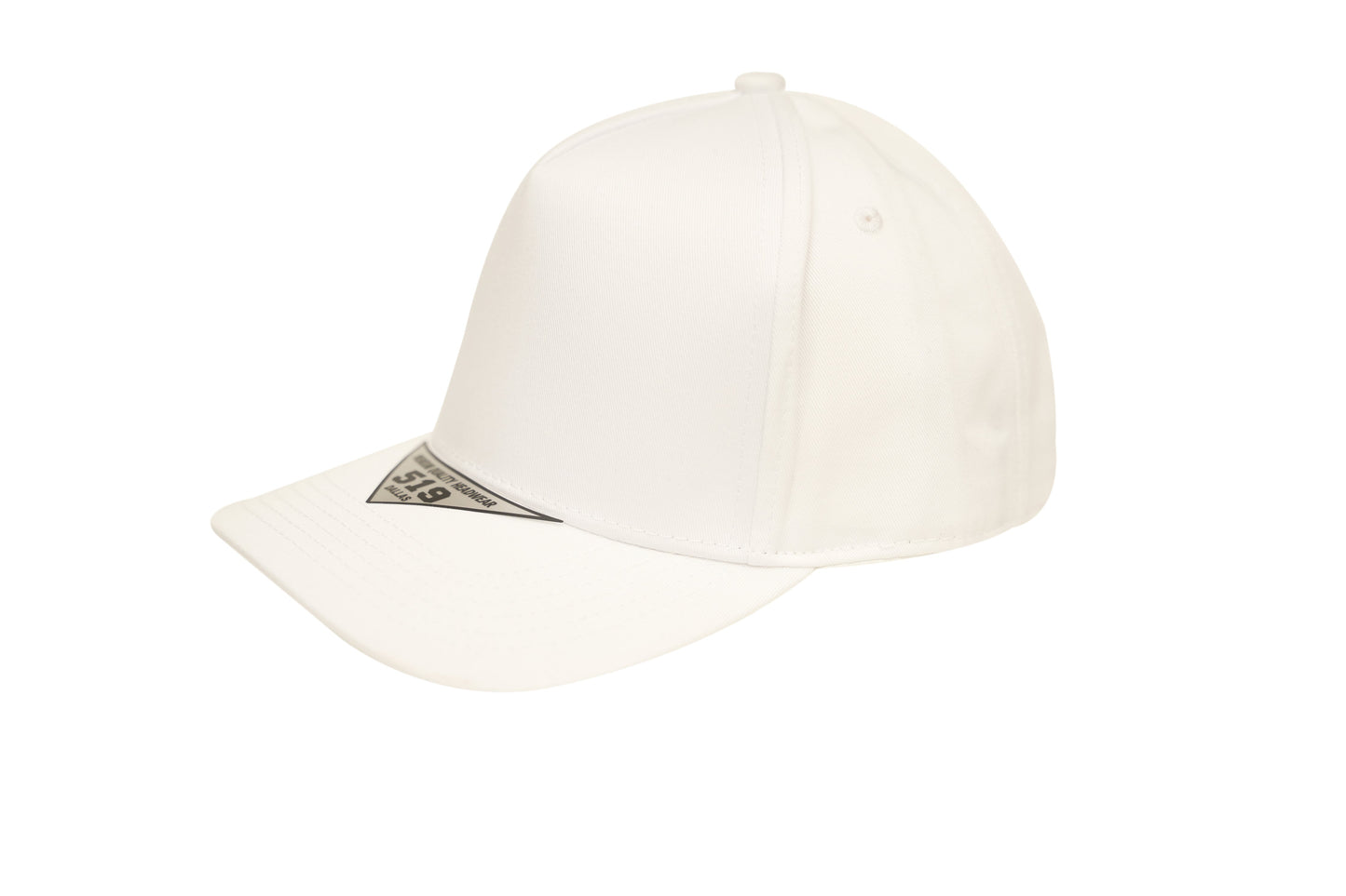 519 Blank Plain Cotton Twill Five Panel Pro Style Cap