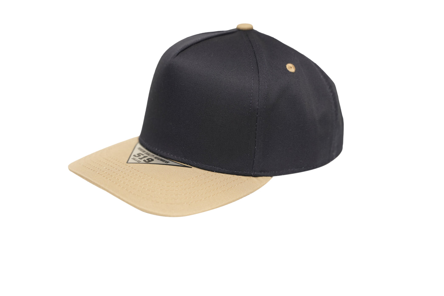 519 Blank Plain Cotton Twill Five Panel Pro Style Cap