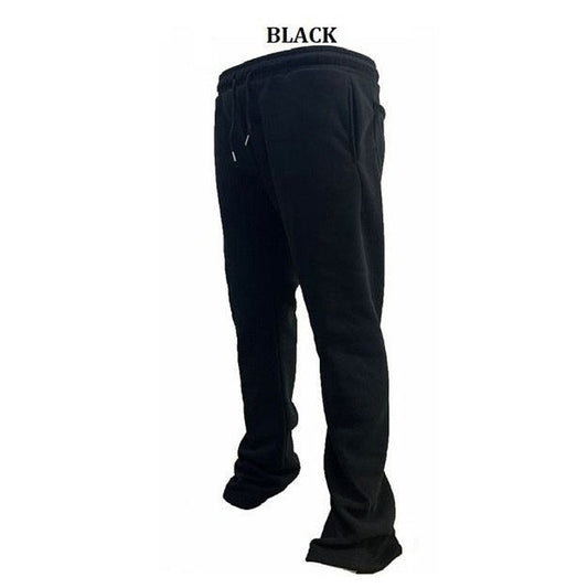 "Fleece Stacked Jogger Pants - Heavyweight 60/40 Fleece with Drawcord"