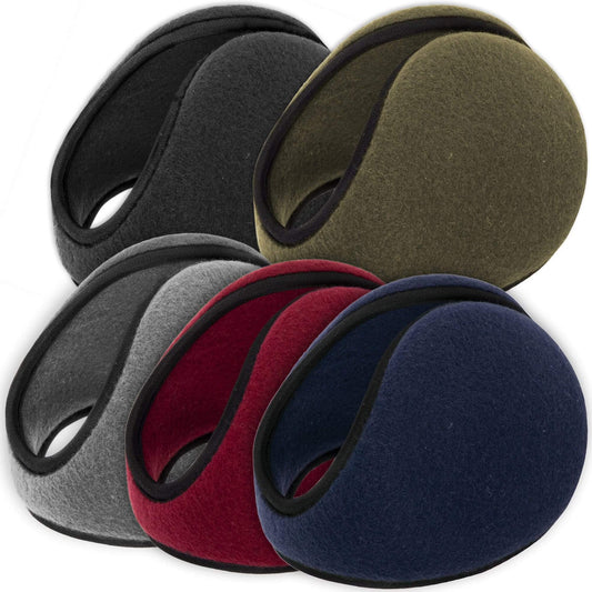 Adult Fleece Ear Muffs 5 Assorted Colors Wholesale