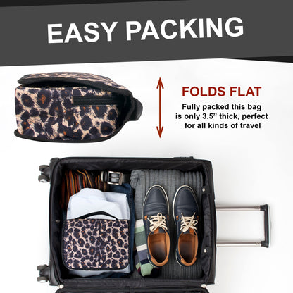 Travel Hanging Toiletry Bag - Leopard Print