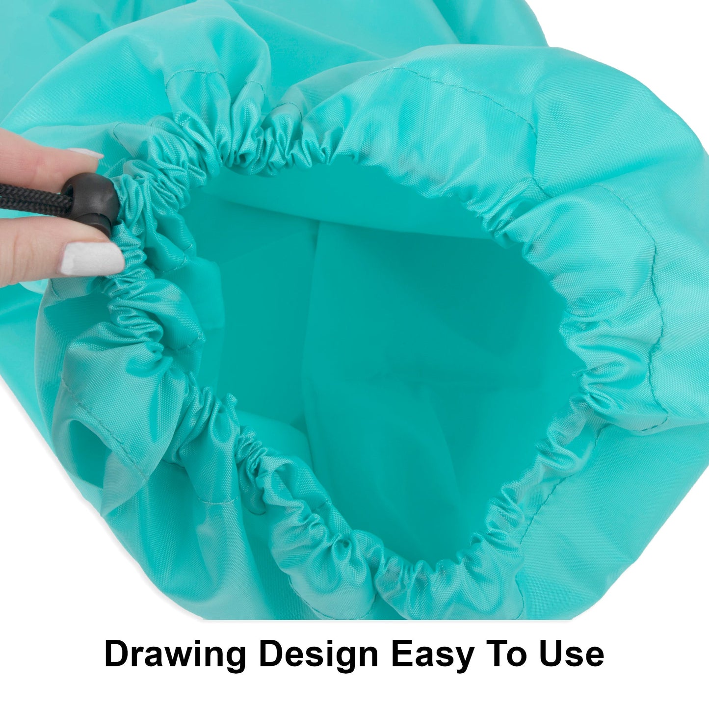 Drawstring Laundry Bag 2-Pack - Turquoise Wholesale