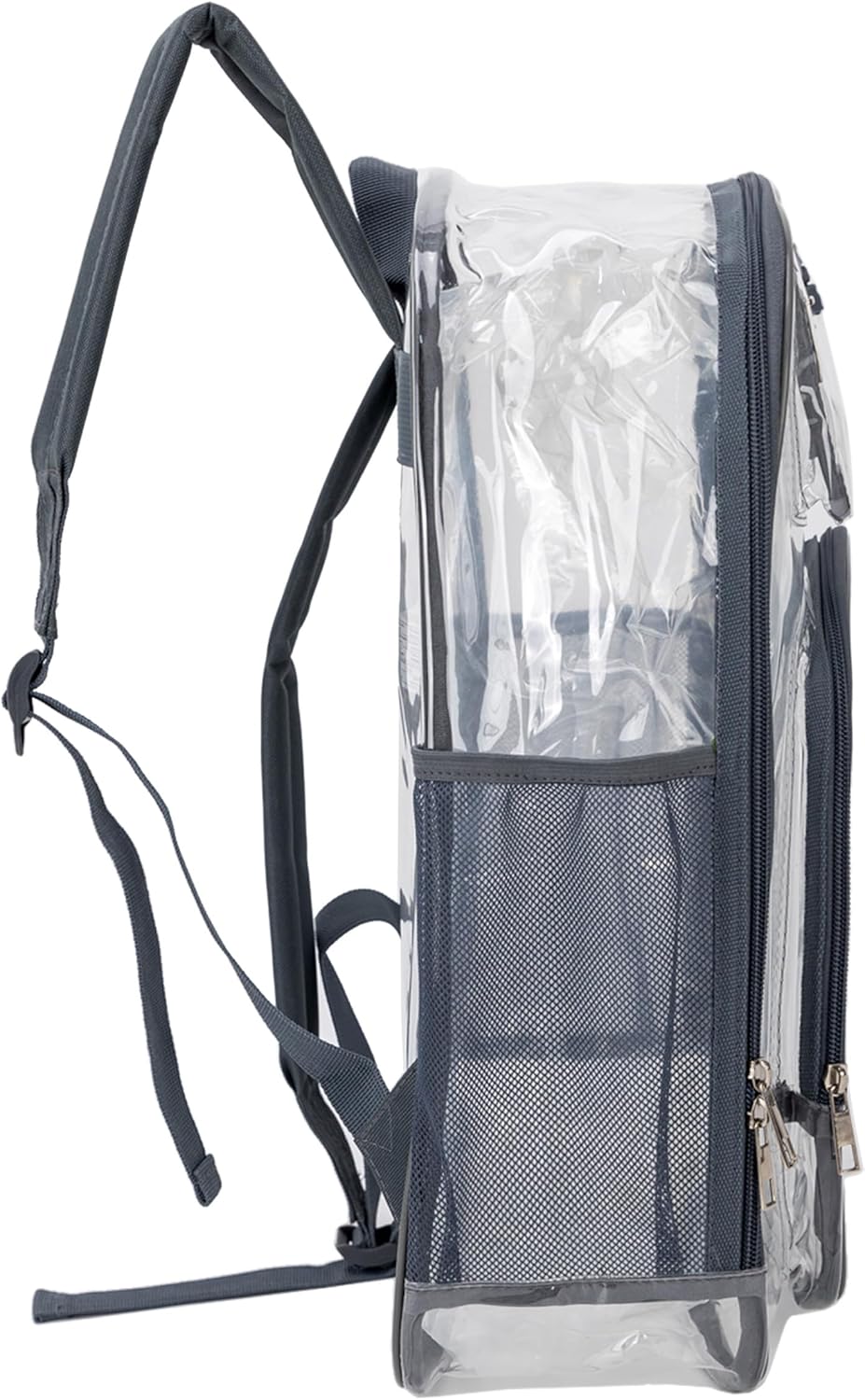 17" Premium Wholesale Clear Backpacks Assorted Colors - Bulk Case of 24 Transparent Bookbags