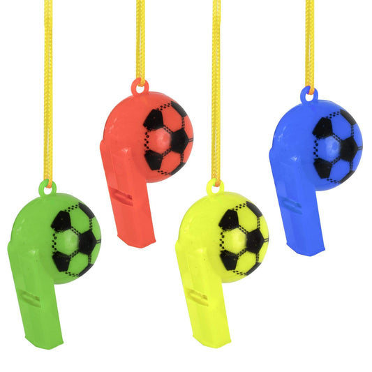 Soccer Whistle Necklace Toy - 4 colors Wholesale