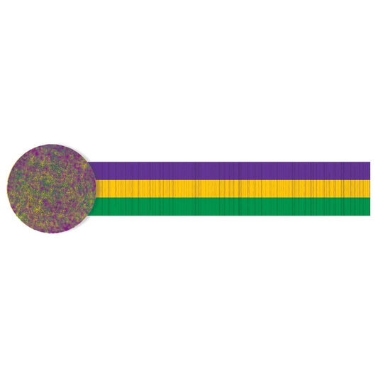 Mardi Gras Crepe Streamer 30'