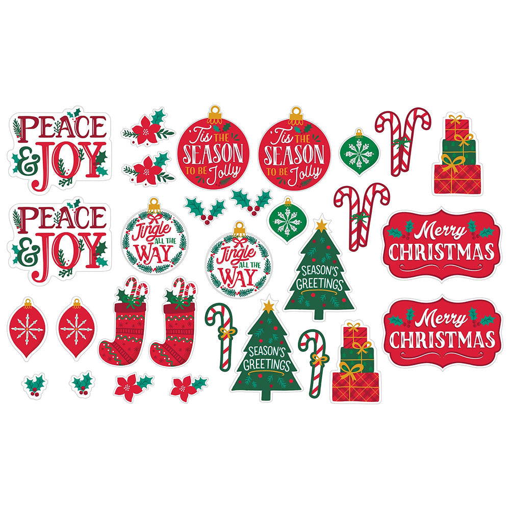 Traditional Holiday Mega Value Pack Cutouts (30 PACK)