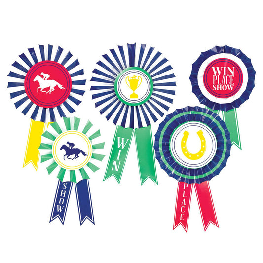 Derby Day Hanging Award Ribbon Fan D??cor (5 PACK)