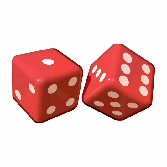 Jumbo Inflatable Dice 12" (2 PACK)