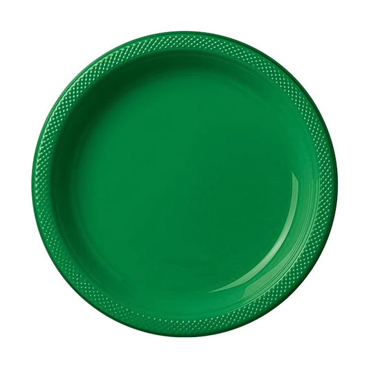 Plastic Plates 9" Festive Green (20 PACK)