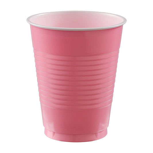 Plastic Cups 18 oz Pink (50 PACK)