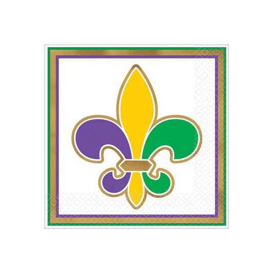 Fleur des Lis Beverage Napkins (16 PACK)