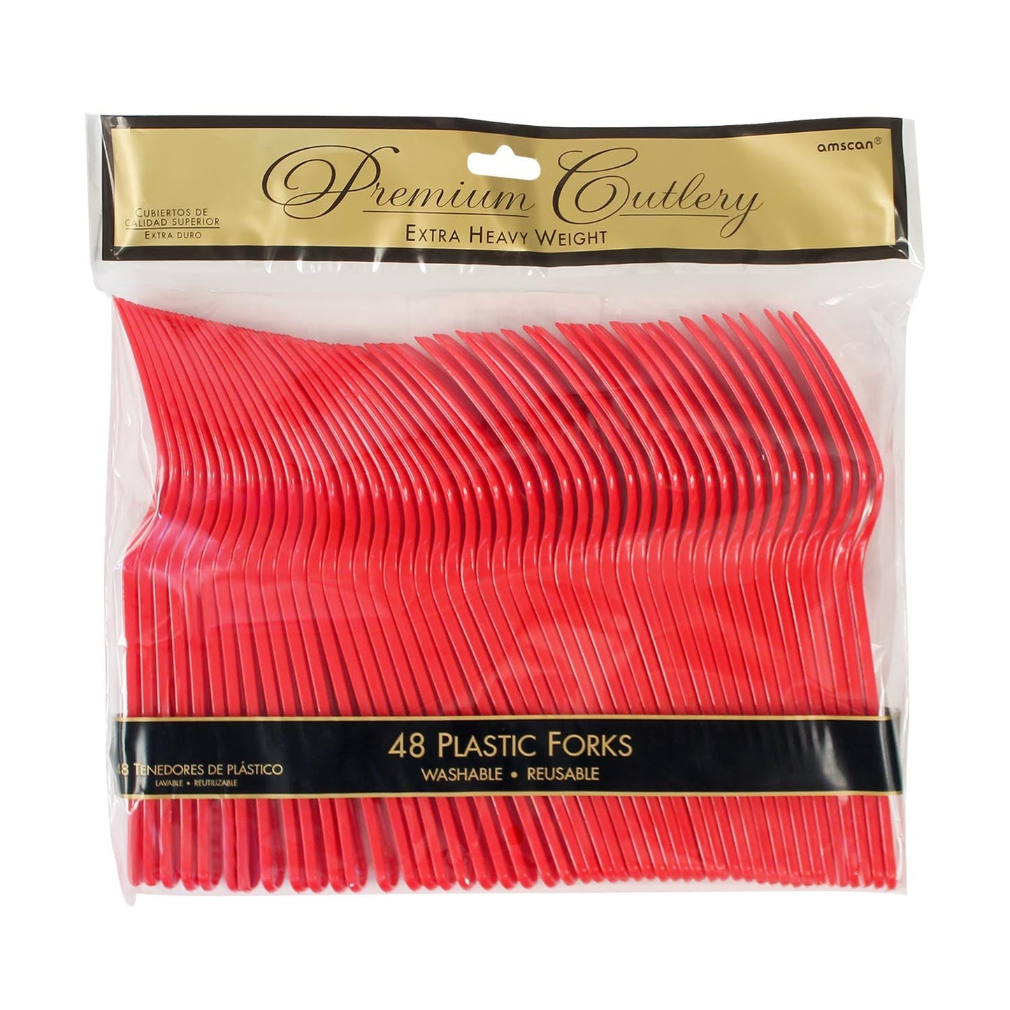 Plastic Forks - Red (48 PACK)