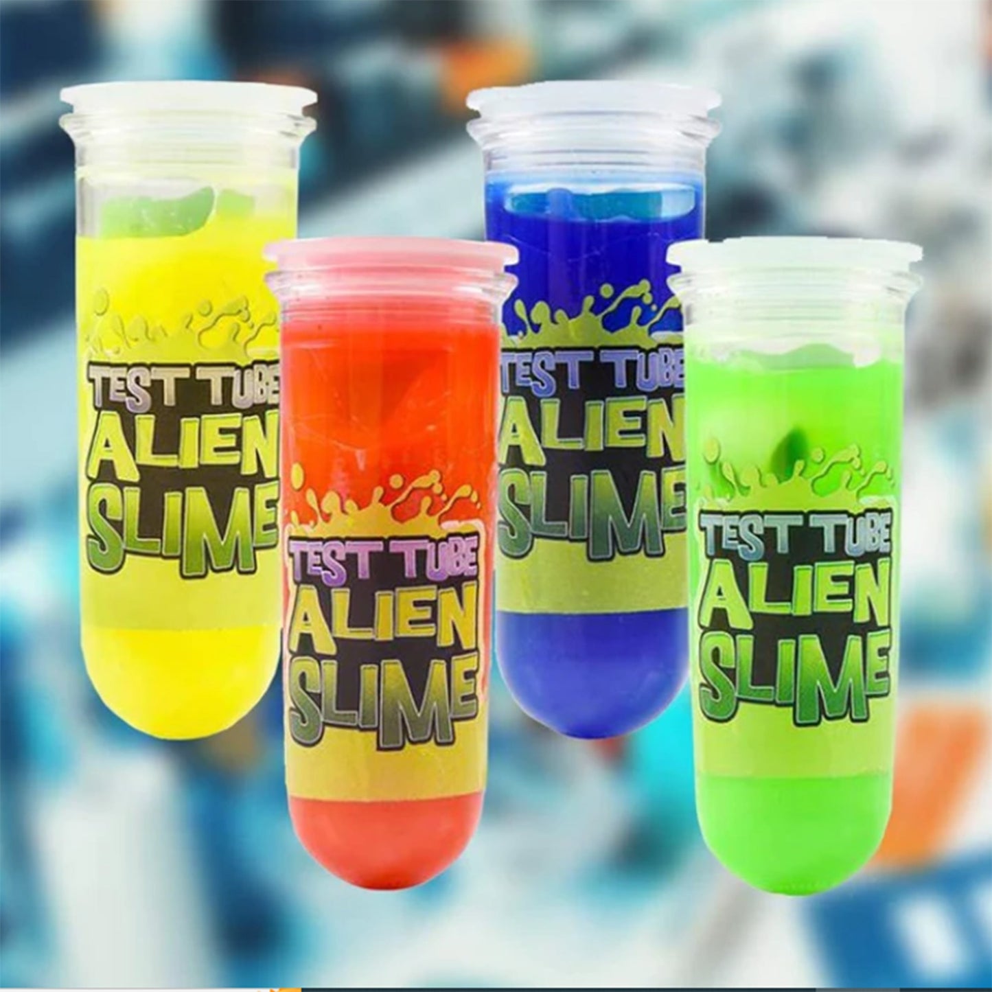 Alien Tube Slime Toy – 3.5 Inches – Wholesale  (Sold By 48 PCS)