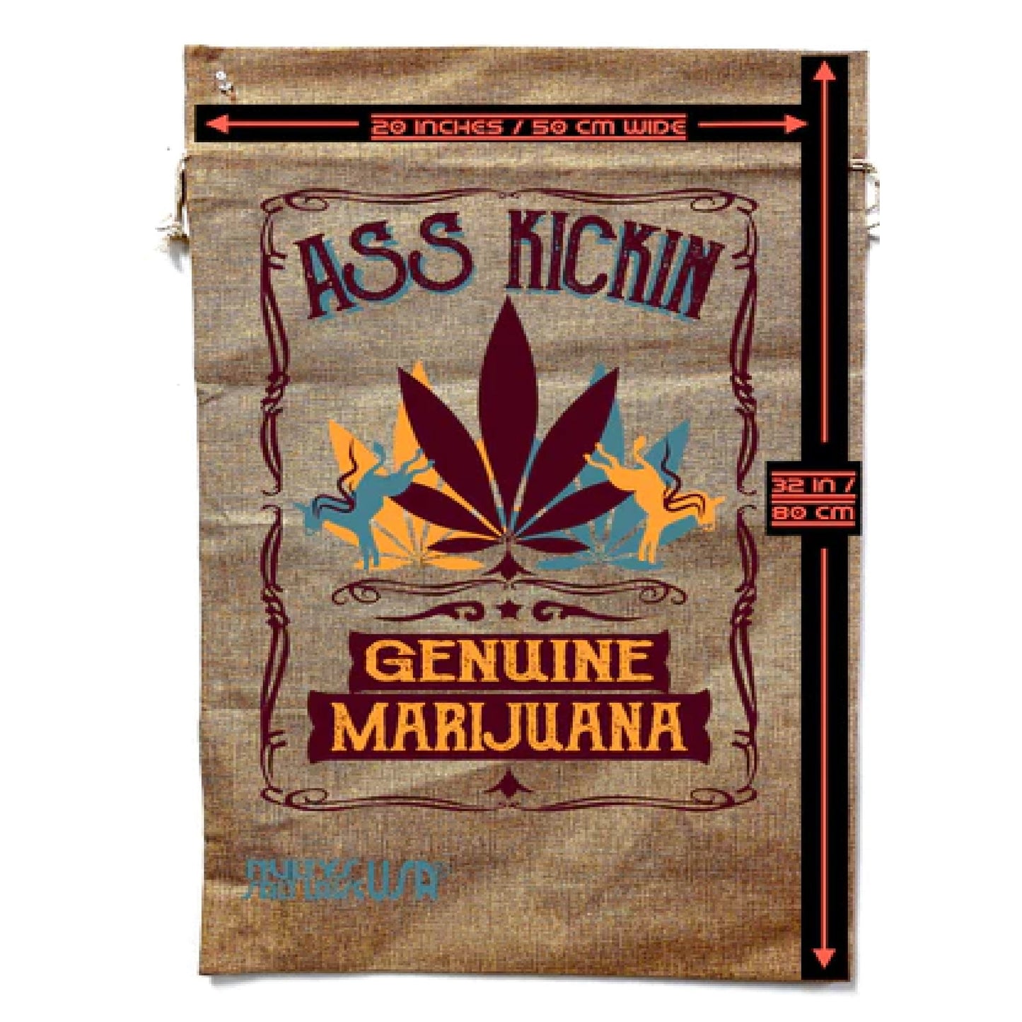 Marijuana Burlap Bag Drawstring Bag Wholesale - NoveltiesMart.com Wholesale