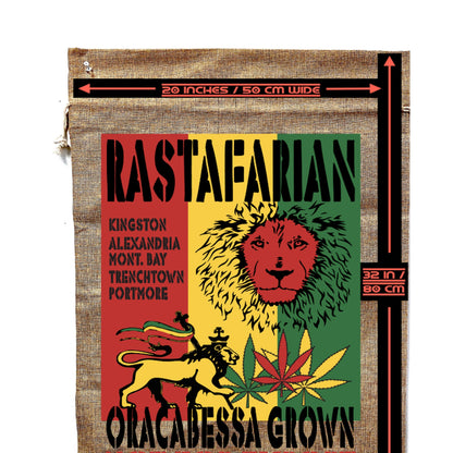 Rasta Brand Marijuana Burlap Bag Wholesale - NoveltiesMart.com Wholesale