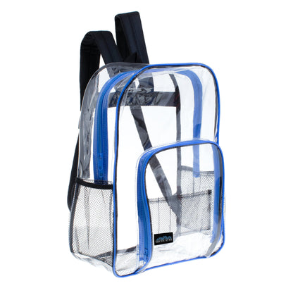 Clear Mini Backpacks - 5 Assorted Colors- Wholesale Case of 24 Bookbags