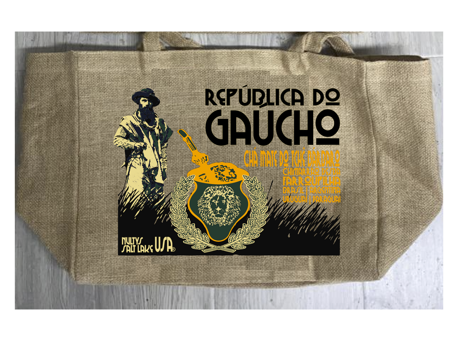 Gaucho Yerba Mate Burlap Tote Bag – Durable and Stylish