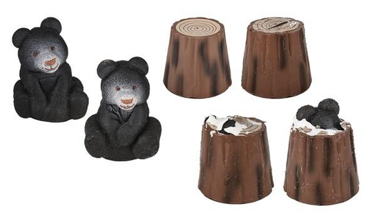 Hatching Growing Black Bear in Tree Stump - Wholesale Kids Toy - NoveltiesMart.com Wholesale