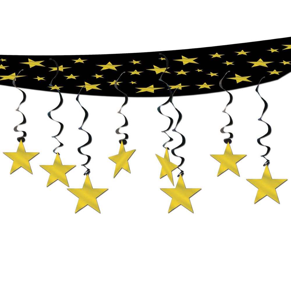 Ceiling Decor - Gold Stars