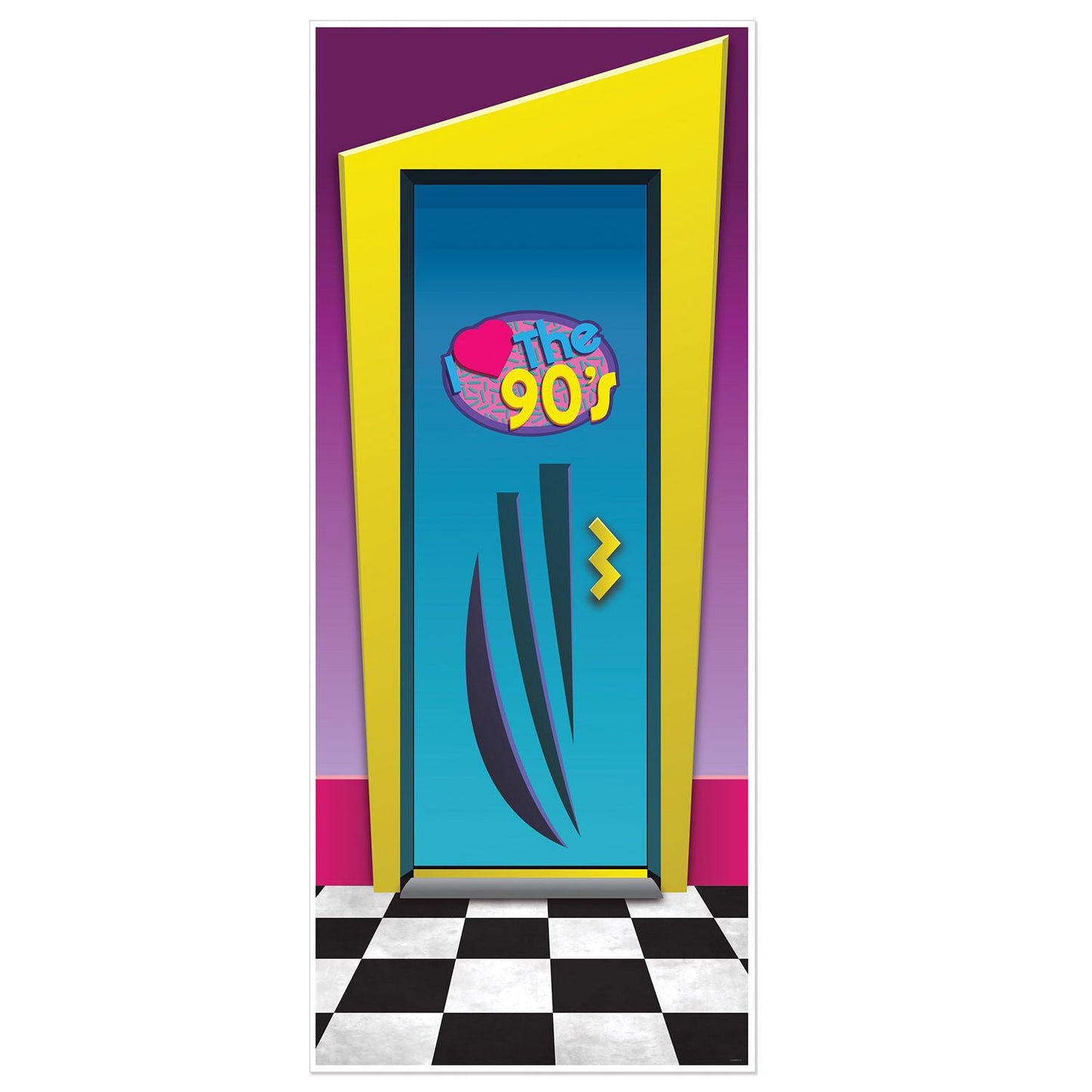 I Love The 90's Door Cover 6'