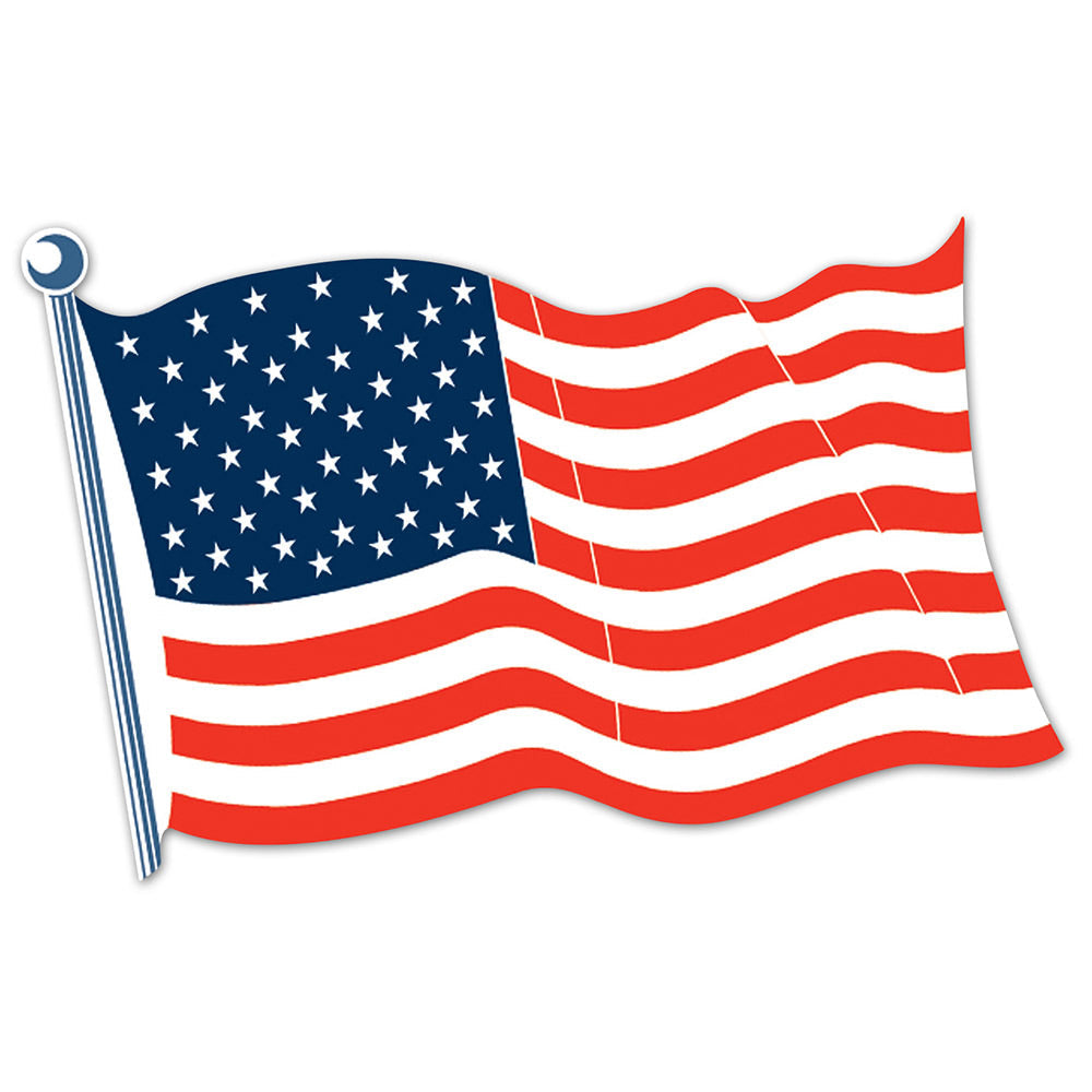 American Flag Cutout 18"