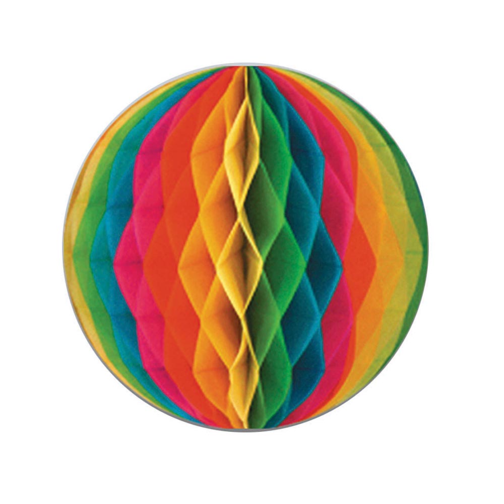 Rainbow Tissue Ball 12"