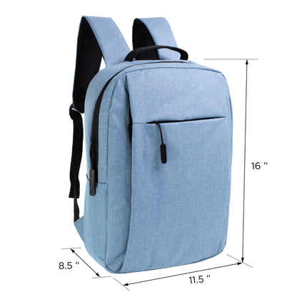 12 Wholesale Premium Laptop Backpacks & 12 Bulk School Supply Kits