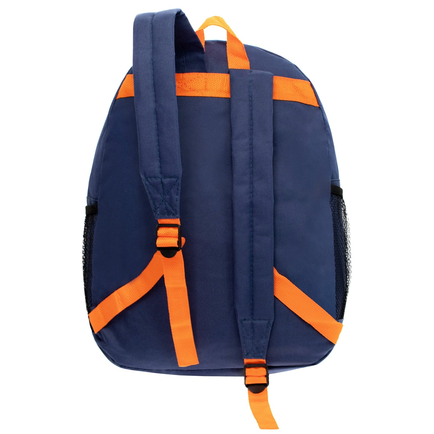 17" Bungee Bulk Backpacks in 6 Assorted Colors - Wholesale Case of 24 Bookbags