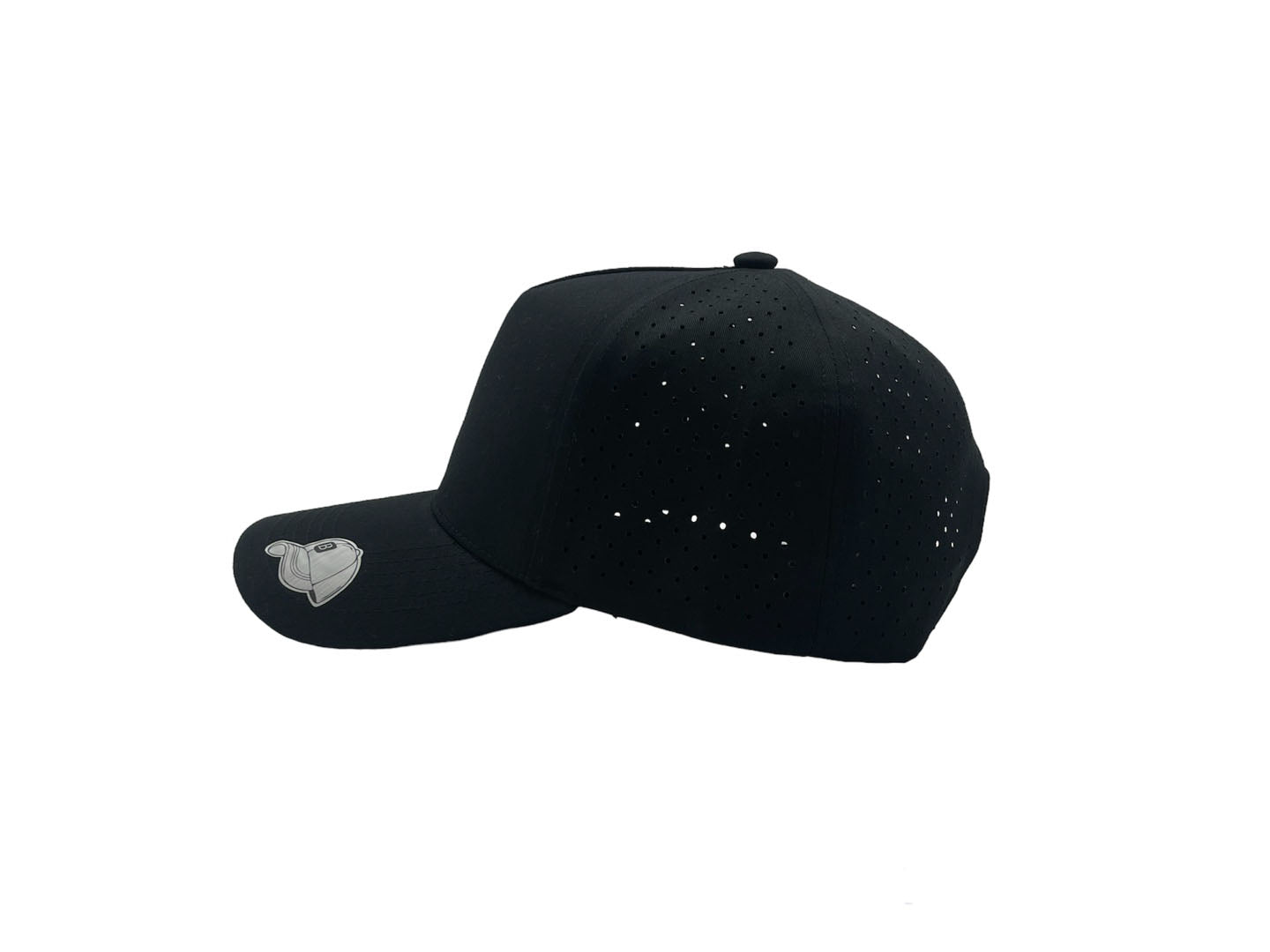 Laser Performance Perforated 5 Panel Cap - Adjustable Curved Bill