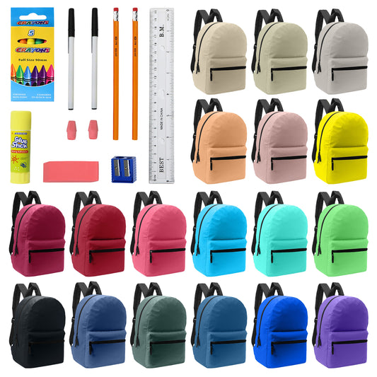 Wholesale 17" Backpacks and 12 Bulk School Supply Kits