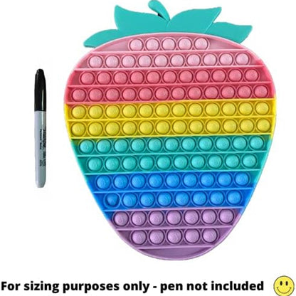 Rainbow Bubble Pop It Silicone Stress Reliever Toy -(Sold By Piece) - NoveltiesMart.com Wholesale