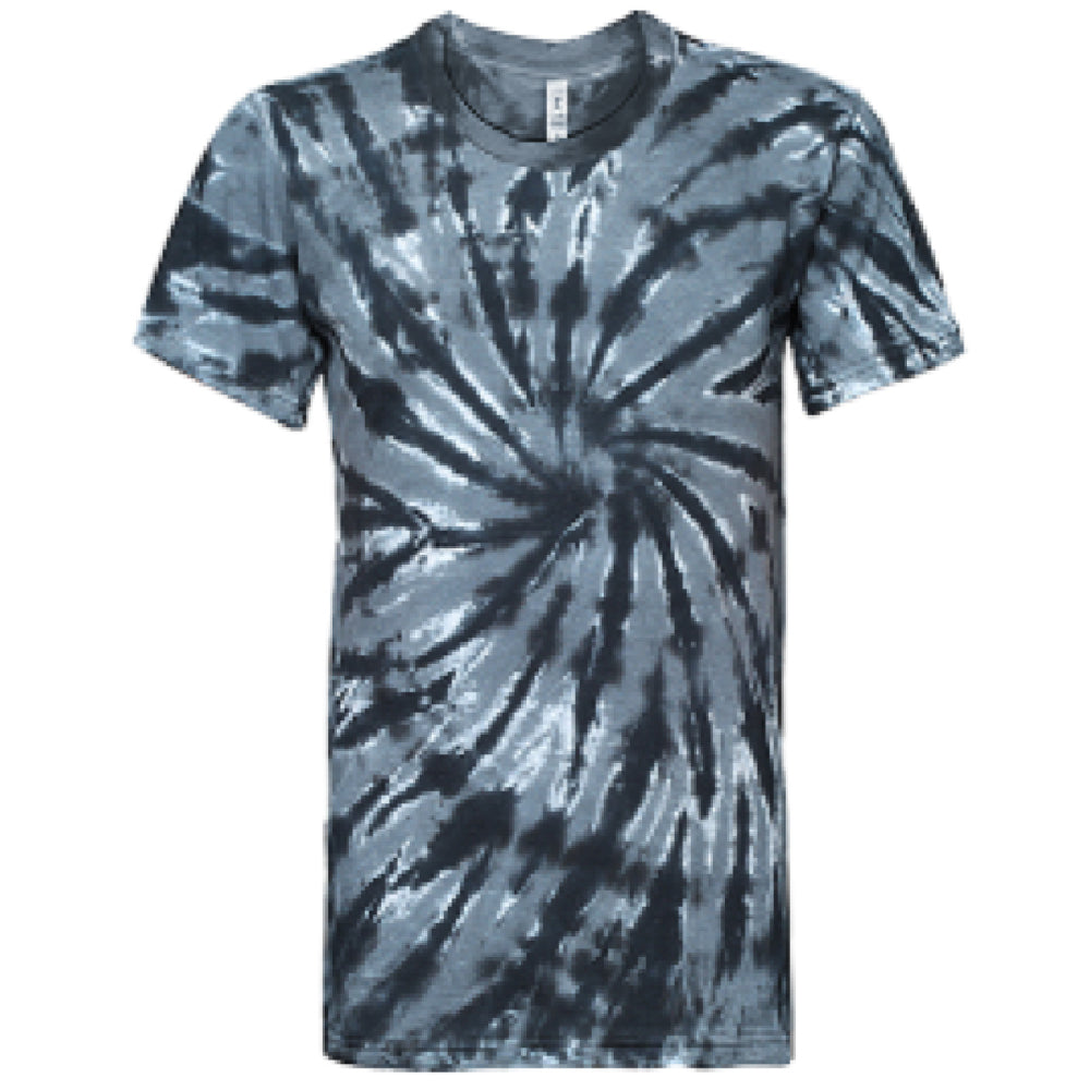 Tie-Dye Black Spiral Short Sleeve T-Shirt - Bold & Trendy-Noveltiesmart.com