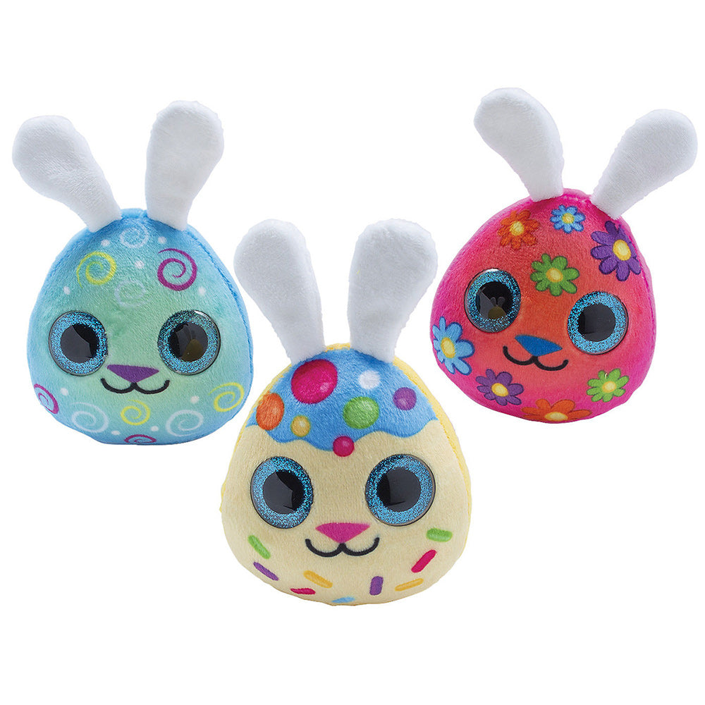 Plush Egg Shaped Easter Bunnies 5.25" (DZ)